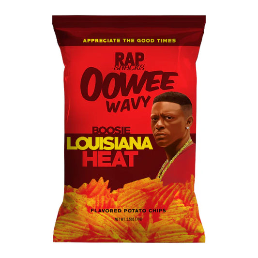 Rap Snacks Lousiana Heat - LIL BOOSIE   Potato Chips 2.5 Oz Bag