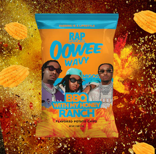 Rap Snacks BBQ & RANCH - MIGOS Potato Chips 2.5 Oz Bag