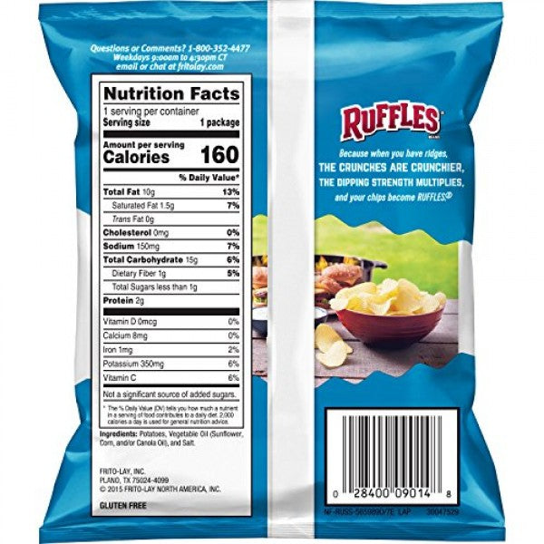 Ruffles Original 2 1/8oz (24 Pack)