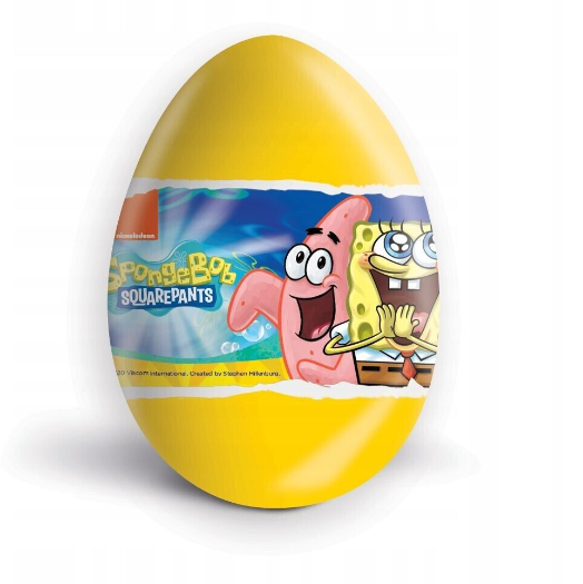 SpongeBob SquarePants Surprise Milk Chocolate Eggs with Prize Inside 24 Eggs Box