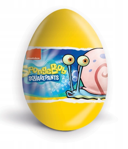 SpongeBob SquarePants Surprise Milk Chocolate Eggs with Prize Inside 2 Evando Cookies