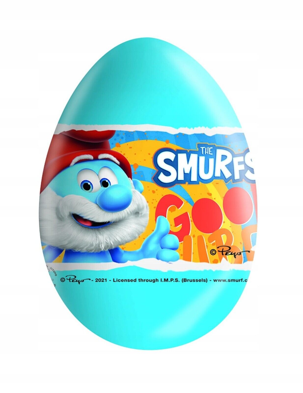 The Smurfs Surprise Milk Chocolate Eggs with Prize Inside 24 Eggs Display Box