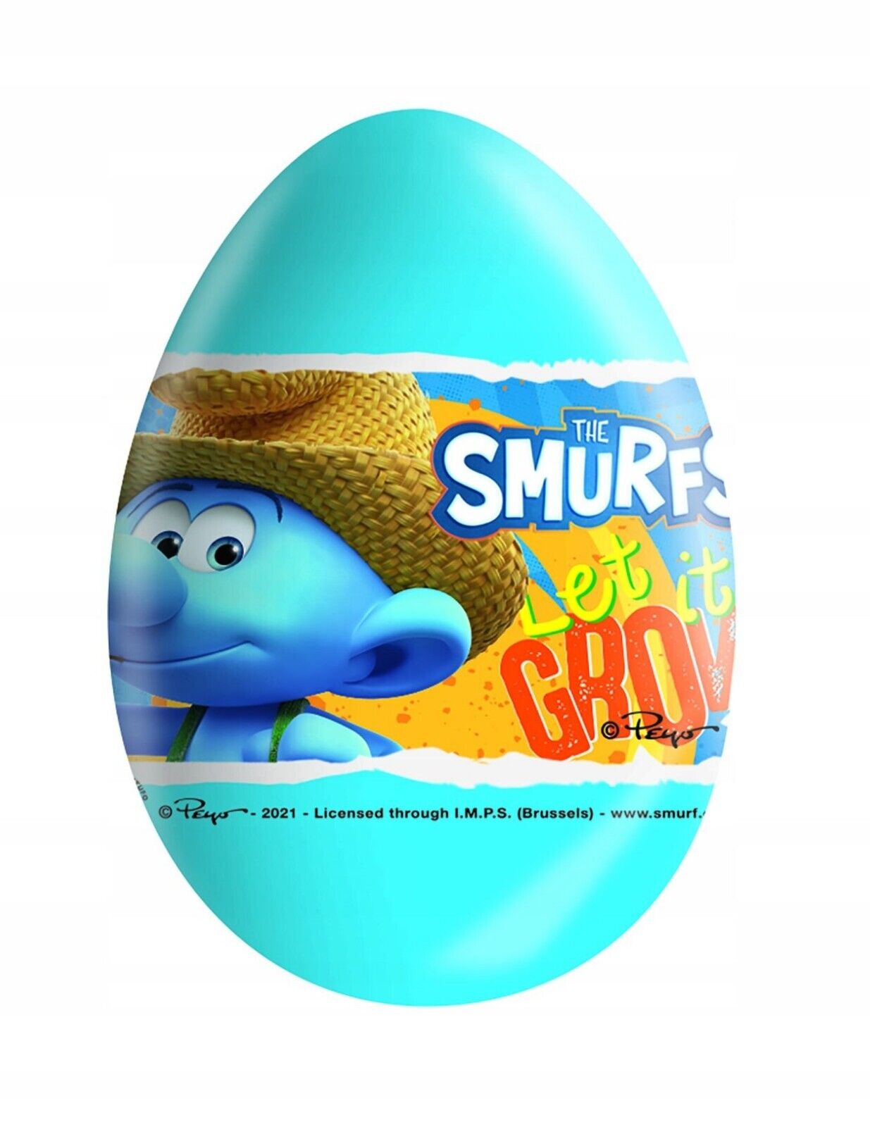 The Smurfs Surprise Milk Chocolate Eggs with Prize Inside 24 Eggs Display Box