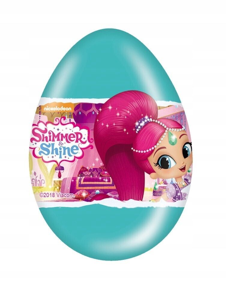 Shimmer & Shine Surprise Milk Chocolate Eggs with Prize Inside 24 Eggs Box