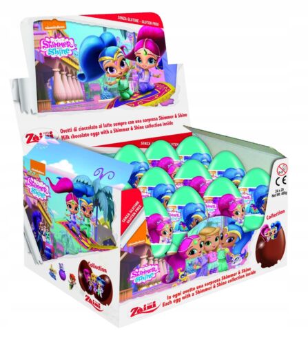 Shimmer & Shine Surprise Milk Chocolate Eggs with Prize Inside 24 Eggs Box