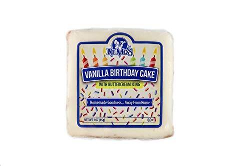 Ne-Mo's Bakery Vanilla Birthday Cake Square 3oz, (6 Pack)