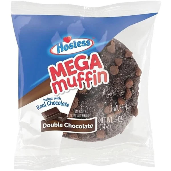 Hostess Jumbo Muffins, Double Chocolate, 5oz (Pack of 3)